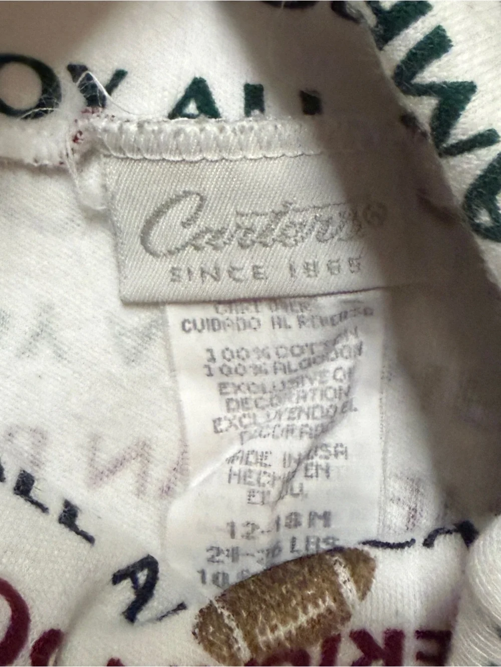 Vintage Carters Onesie